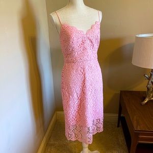 COPY - J Crew pink lace dress